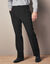 Pantalon ville à pinces élastiqué côtés - polyester (noir)