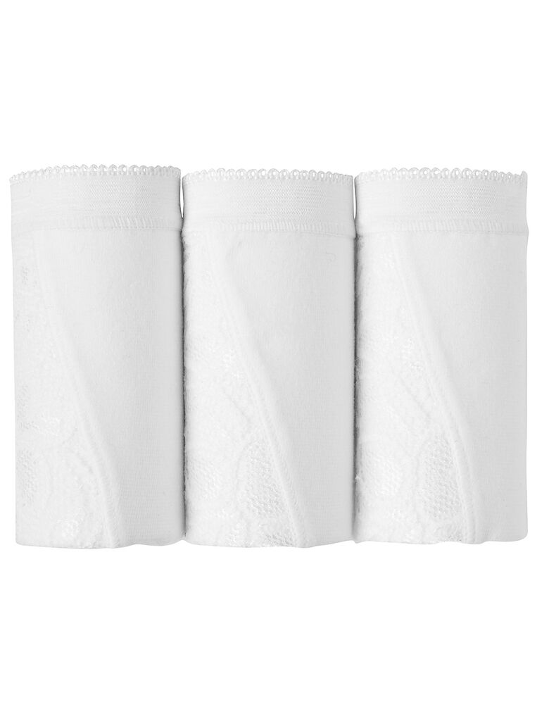 2 Culottes Playtex Caresse Midi Dentelle Taille 38 - Blanc - Neuf Avec étiquettes