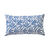 Housse de coussin imprimée feuilles Madère - lot de 2 (bleu)