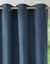 Rideau occultant et isolant finition oeillets (bleu paon)