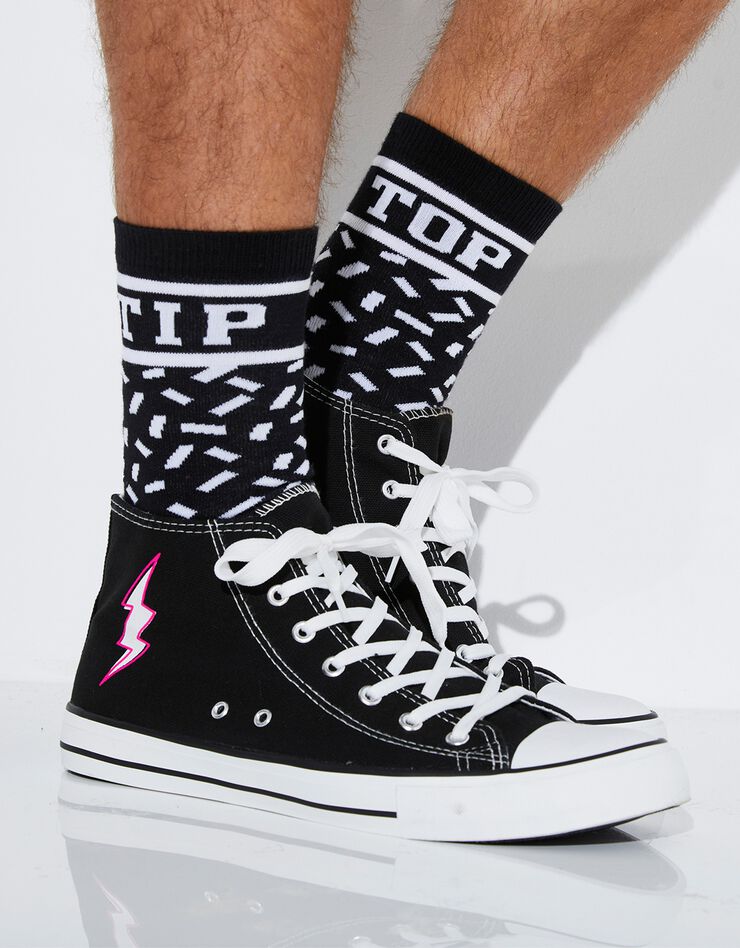 Tennis montantes homme collection Lulu la nantaise (noir) Tennis montantes homme collection Lulu la nantaise (noir)