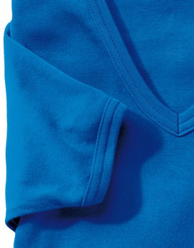 Tee-shirt sous-vêtement homme col V - lot de 3 (bleu) Tee-shirt sous-vêtement homme col V - lot de 3 (bleu)