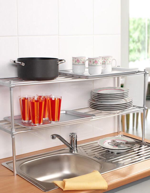 Étagère extensible (gris)