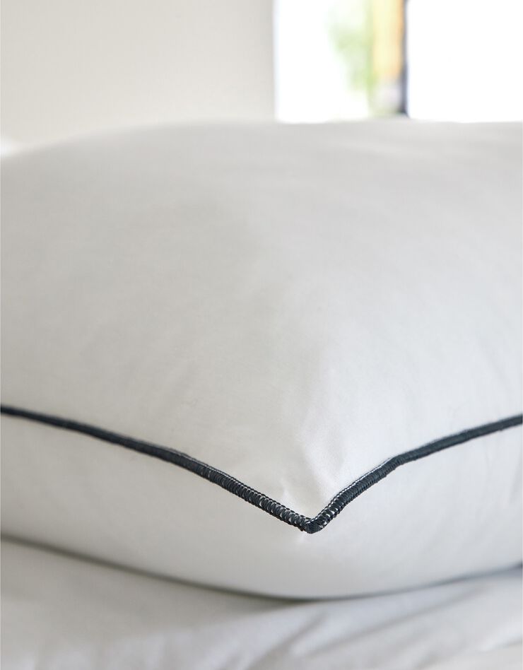 EDONA Oreiller confort soutien ferme fabriqué en France, collection "Intemporelle" (blanc)