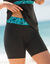 Short de bain cycliste imprimé Atares (noir)