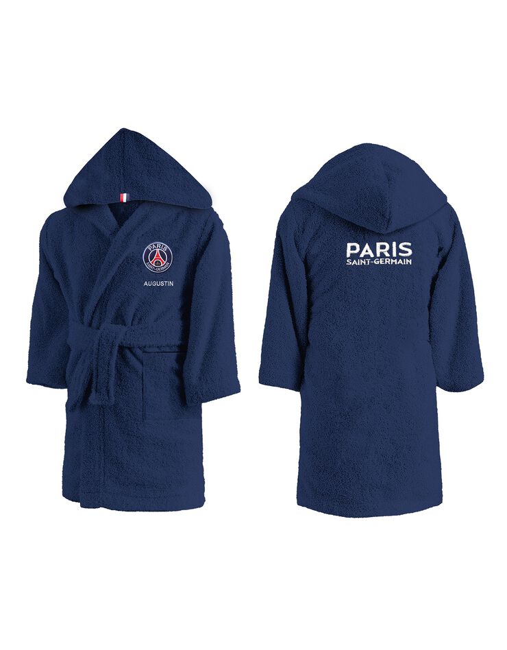 Peignoir enfant PSG® personnalisable  (bleu)