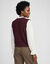 Gilet oversize &agrave; nouettes, sans manches (prune)