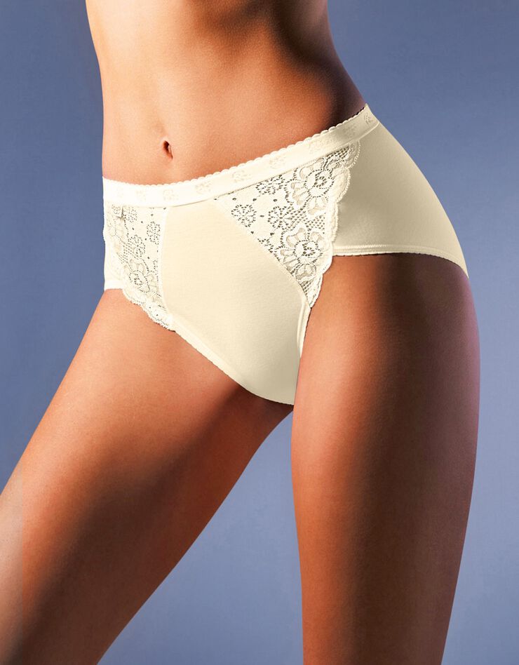 Culotte midi Chic, lot de 3 achetées + 1 GRATUITE (1) (nacré) Culotte midi Chic, lot de 3 achetées + 1 GRATUITE (1) (nacré)