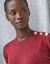 Robe pull boutons   (rouge fonc&eacute;)