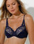 Soutien-gorge "Essential Elegance" dentelle forme emboîtante, avec armatures. (marine)