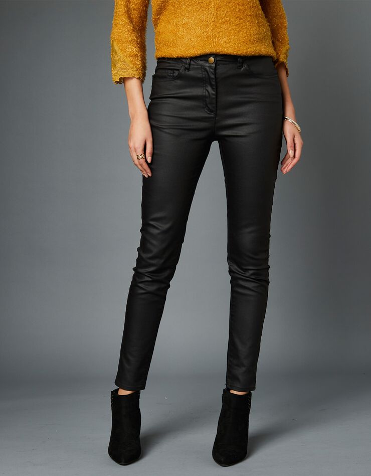 Pantalon enduit fuselé (noir) Pantalon enduit fuselé (noir)