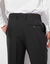 Pantalon ville à pinces élastiqué côtés - polylaine (gris anthracite)