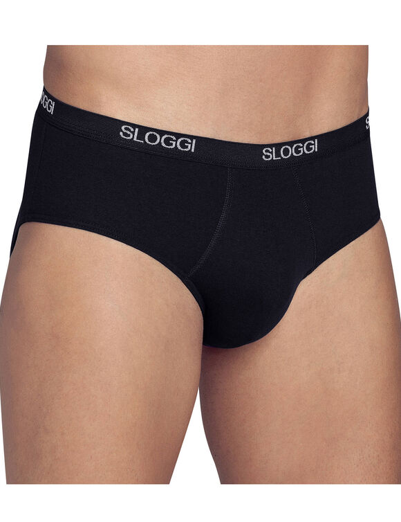 Slip ferm&eacute; forme midi (noir)