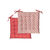 Galette de chaise réversible - lot de 2 (terracotta)