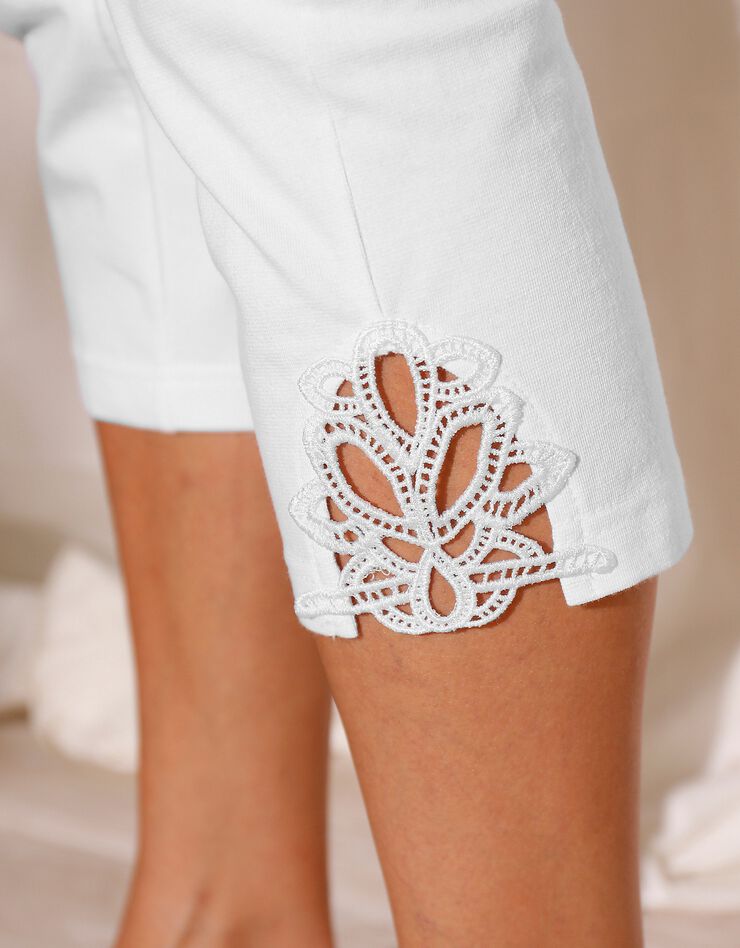 Legging 3/4 macramé (blanc) Legging 3/4 macramé (blanc)