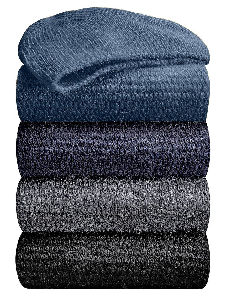 Mi-chaussettes fil d'Ecosse effet massant - lot de 2 paires (noir) Mi-chaussettes fil d'Ecosse effet massant - lot de 2 paires (noir)