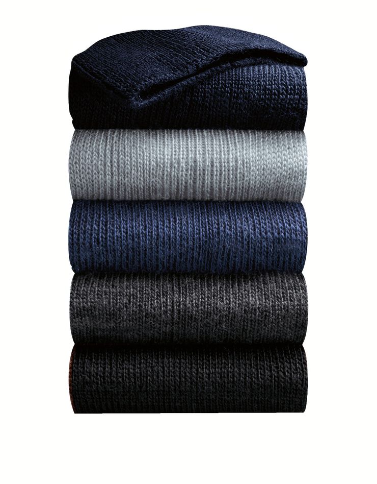 Mi-chaussettes spéciales circulation - lot de 2 paires (bleu jean)