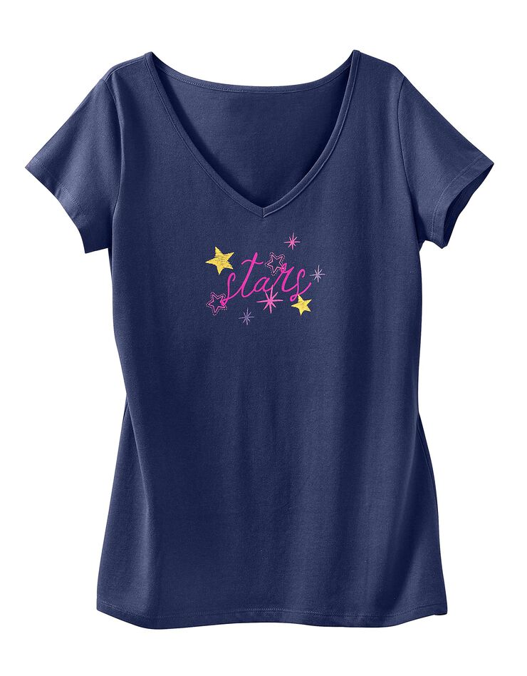 Tee-shirt de pyjama manches courtes imprimé Estrella (marine) Tee-shirt de pyjama manches courtes imprimé Estrella (marine)