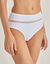 Culotte haute microfibre et tulle plumetis effet seconde peau Paia - lot de 2 (blanc)