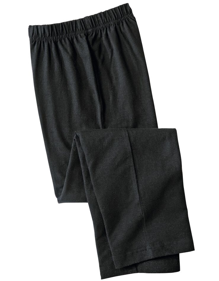 Legging 3/4 uni - lot de 2 (noir / noir) Legging 3/4 uni - lot de 2 (noir / noir)
