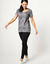 Tee-shirt chiné manches courtes en coton biologique(**) (noir chiné)