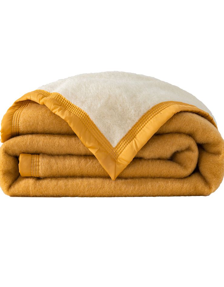 Couverture bicolore laine 600g/m2 (miel)