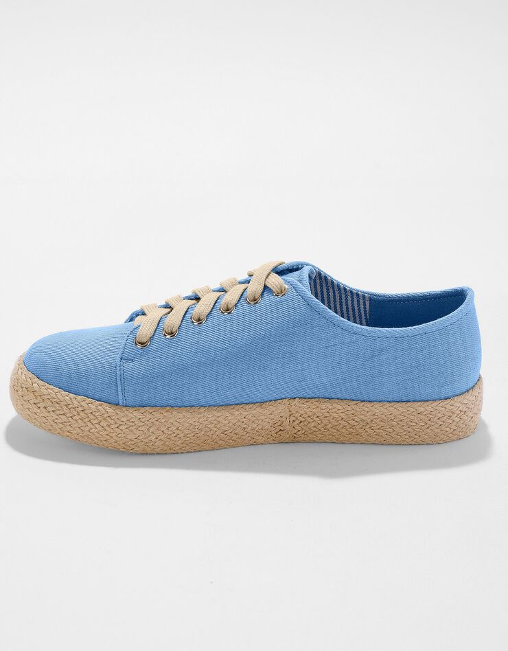 Tennis compensées semelle corde (denim) Tennis compensées semelle corde (denim)