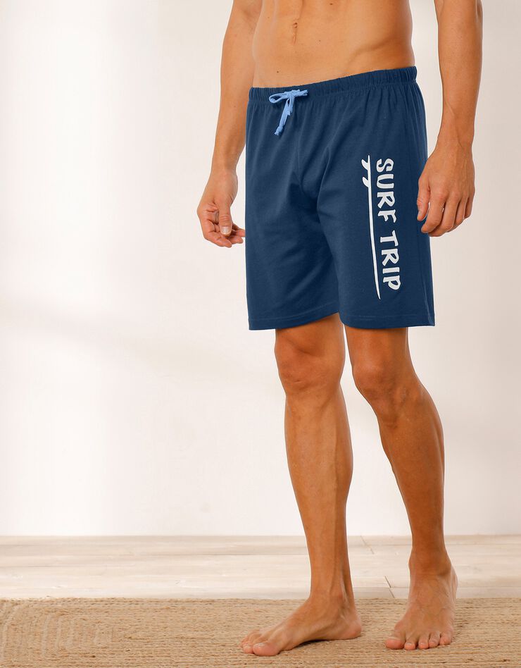 Short pyjama coton bleu marine (bleu marine) Short pyjama coton bleu marine (bleu marine)