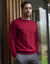 Sweat molleton col rond (rouge)