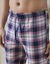 Pantalon pyjama flanelle à carrreaux (bordeaux / marine)
