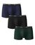 Boxer - lot de 3  (noir + bleu + vert)