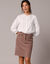 Chemisier brod&eacute; fleuri en coton  (blanc)