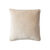 Coussin uni en velours finition fantaisie  (beige)