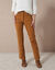 Pantalon droit, velours côtelé (miel)
