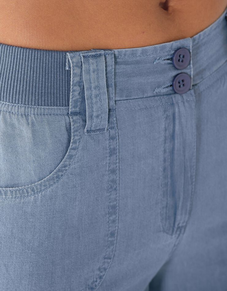 Bermuda denim ceinture maille (bleached) Bermuda denim ceinture maille (bleached)