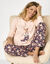 Pyjama imprimé "biche" - pochon assorti offert (pêche)