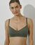 Soutien-gorge coton stretch sans armatures  - lot de 2 (nude + kaki)