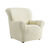 Housse gaufrée bi-extensible canapé fauteuil accoudoirs (beige)