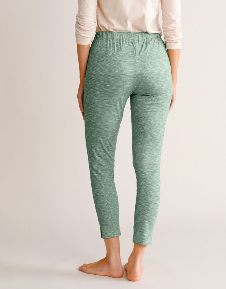 Pantalon fuselé imprimé taille élastiquée (kaki) Pantalon fuselé imprimé taille élastiquée (kaki)