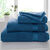 Collection serviettes de bain unies - coton modal 500 g/m&sup2; (bleu canard)