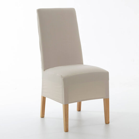 Housse de chaise microfibre (beige)