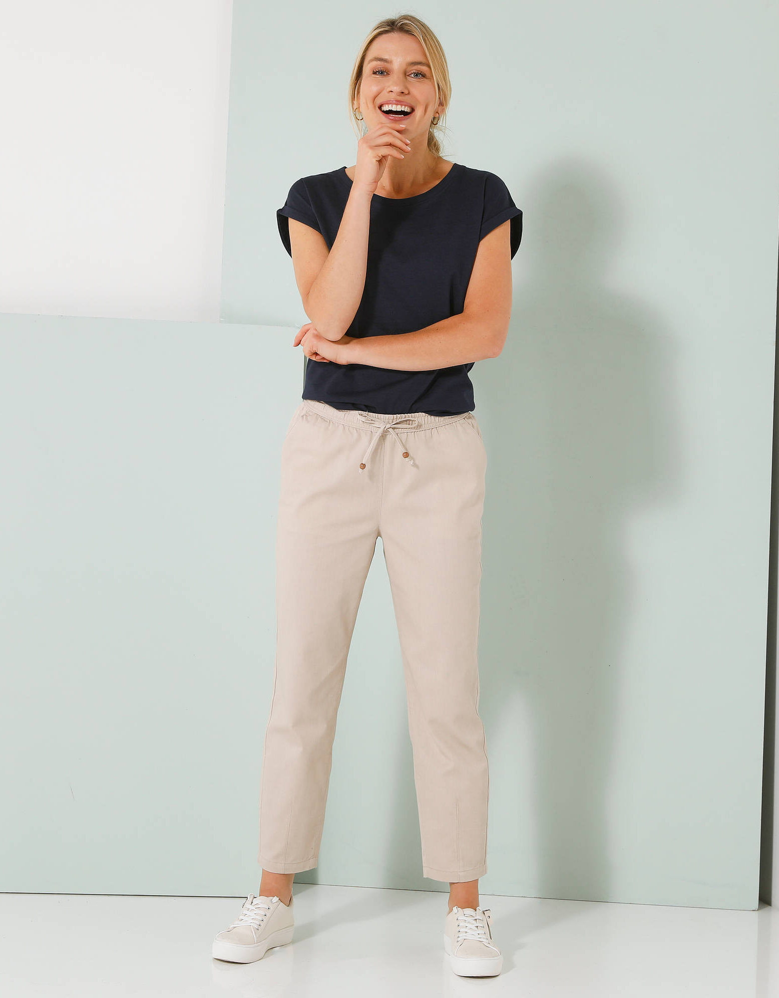 Pantalon bleu neuf Blancheporte 44 - Vêtements