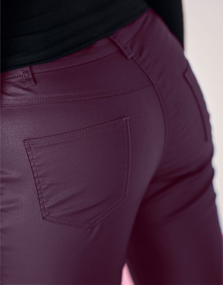 Pantalon enduit fuselé (prune) Pantalon enduit fuselé (prune)