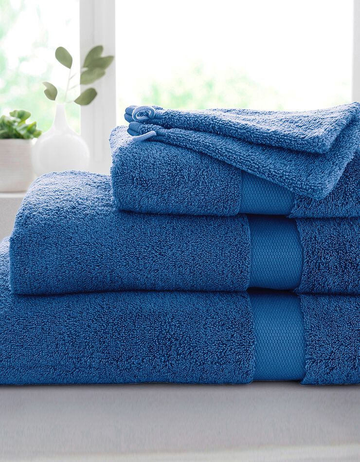 Éponge unie coton modal 500 g/m² (bleu marine)