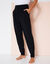 Pantalon de yoga en maille, coupe ultra confort (noir)
