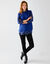Pull sans manches, maille anglaise fantaisie (bleu dur)