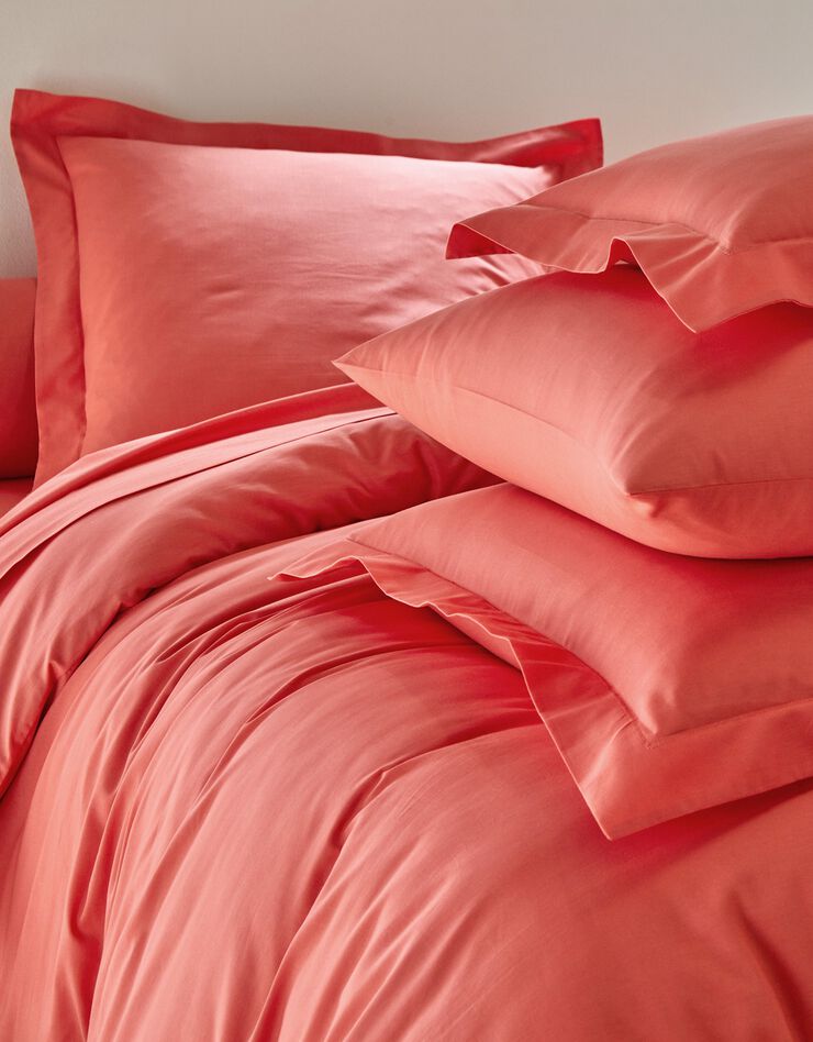 Linge de lit uni polyester-coton Colombine (grenadine)