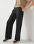 Pantalon large effet matière (noir)