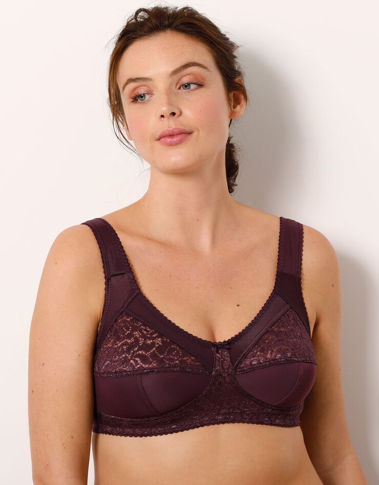 Soutien-gorge grand maintien - sans armatures (raisin) Soutien-gorge grand maintien - sans armatures (raisin)