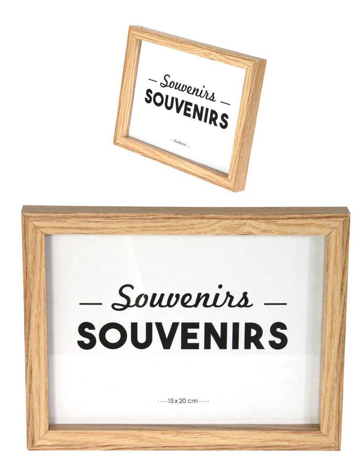 Cadre-photos - lot de 8 vues (noir/naturel)